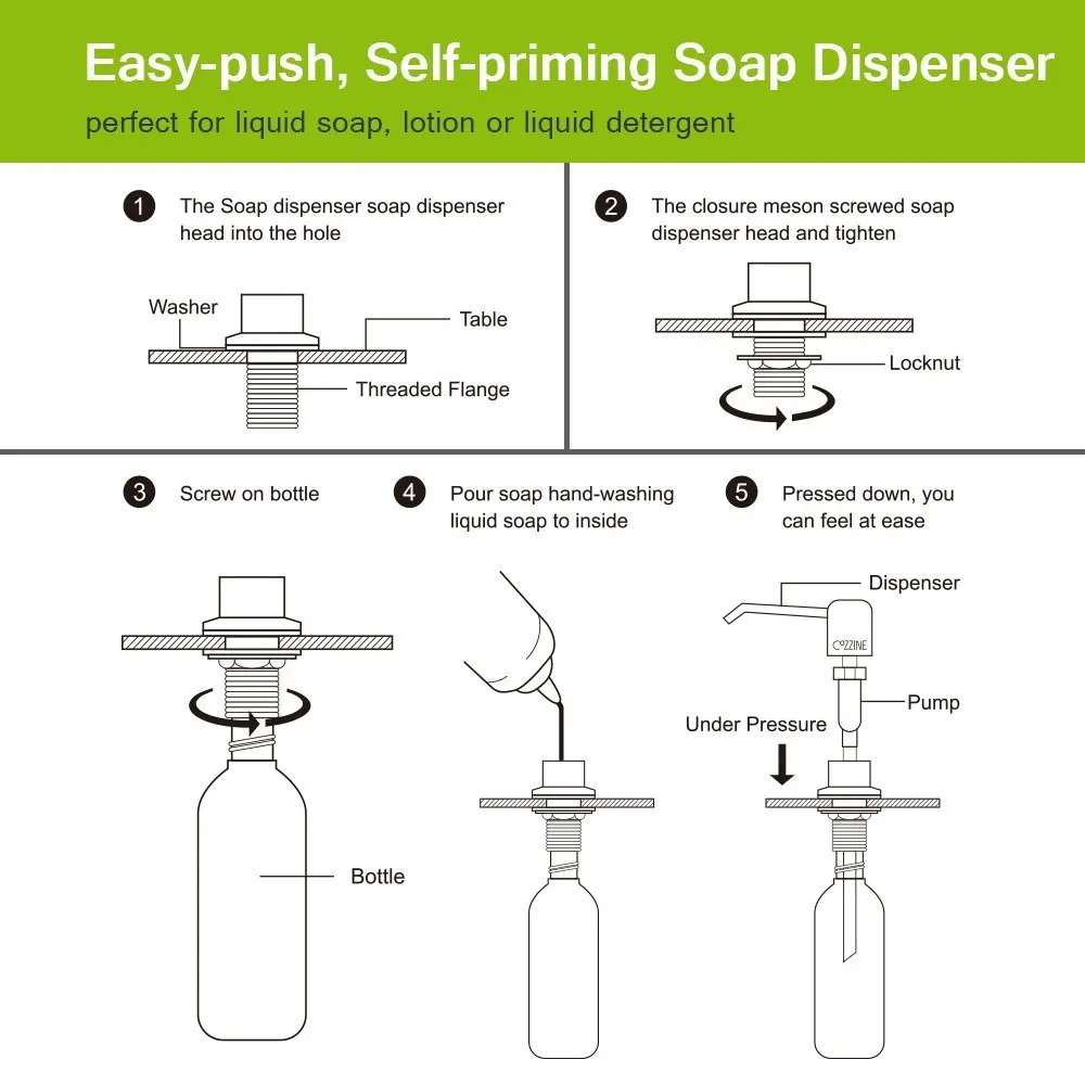 Дозатор для жидкого мыла кухонной раковины WETIPS дозатор лосьона жидкое