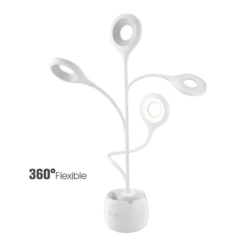 Dimmer Usb Led Desk Lamp Table Lamps Press Switch 3 Mode Clip Pen Holder Light Bedside Bedroom Reading Book Night Lig | Освещение