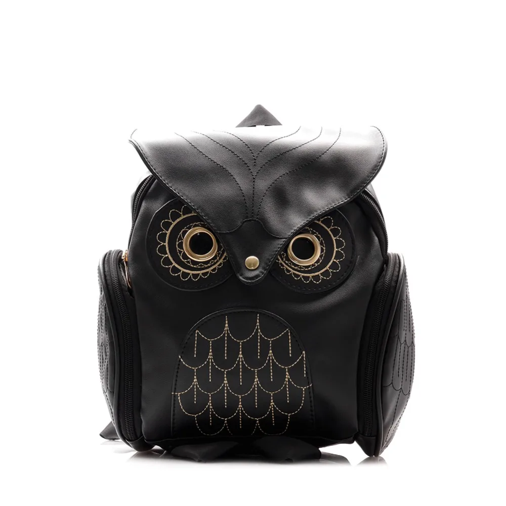 Стильный готический рюкзак с совой для женщин лето 2019 модная Милая школьная