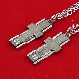Couples jewelry female necklace man han edition men's fashion cross pendant titanium steel jewelry|pendant chandelierpendant keychain |