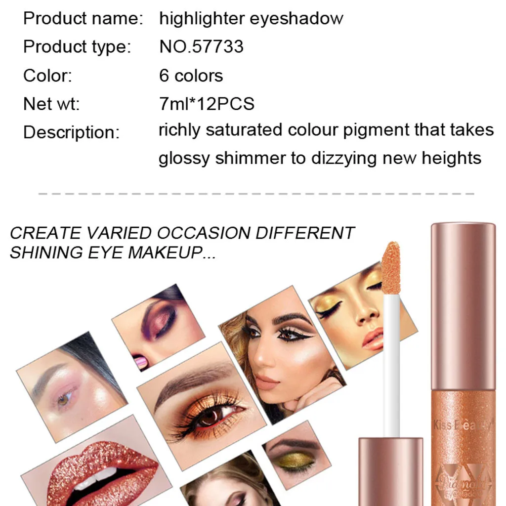 makeup Eyeshadow Liquid Eye Shadow Diamond Pearlescent Color Waterproof Solution Shimmer Make 701 |
