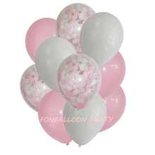 12 &quot10 шт розовый/синий конфетти воздушные шары букет candyfloss Baby