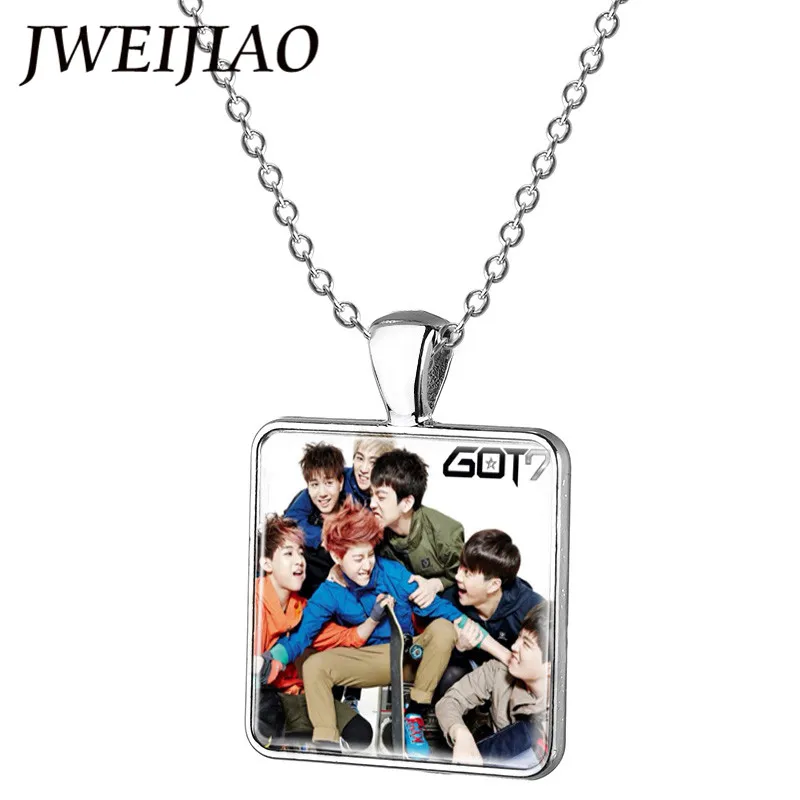 JWEIJIAO KPOP GOT7 Fly Hard Carry альбом ожерелье JB MARK Фото Подвеска цепочка аксессуары для