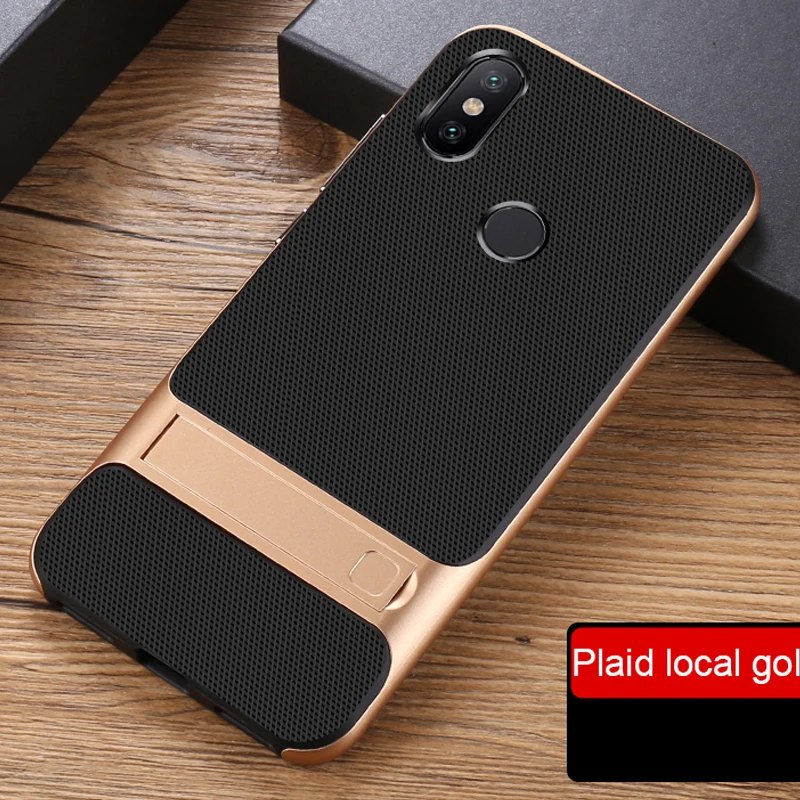 YonLinTan coque, чехол, чехол для Xiaomi Xiami Redmi Note 5 = Note5 5Pro силиконовый чехол на заднюю панель телефона с держателем - Цвет: Gold