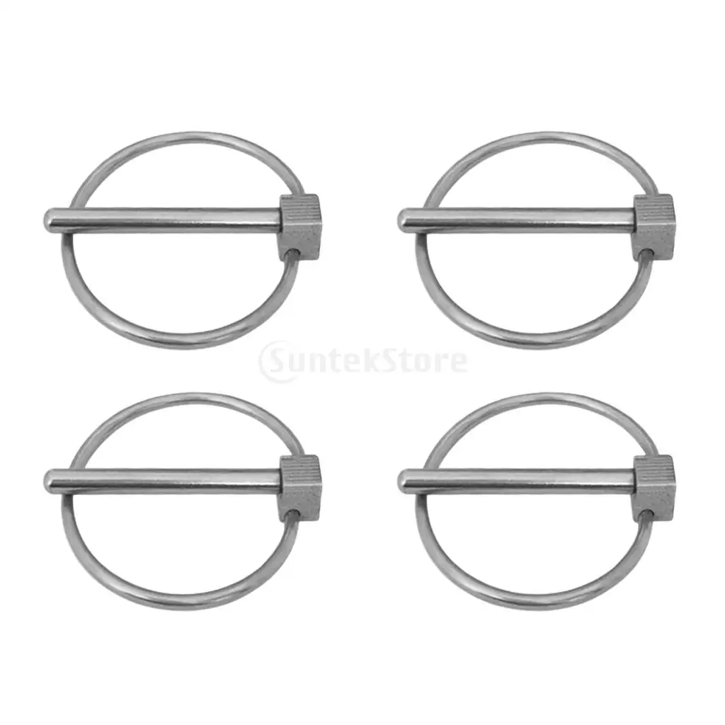 4 шт. мм для лодок КАЯКОВ прицепов тракторов троллейбусов штифтов Linch Pins Clip 49