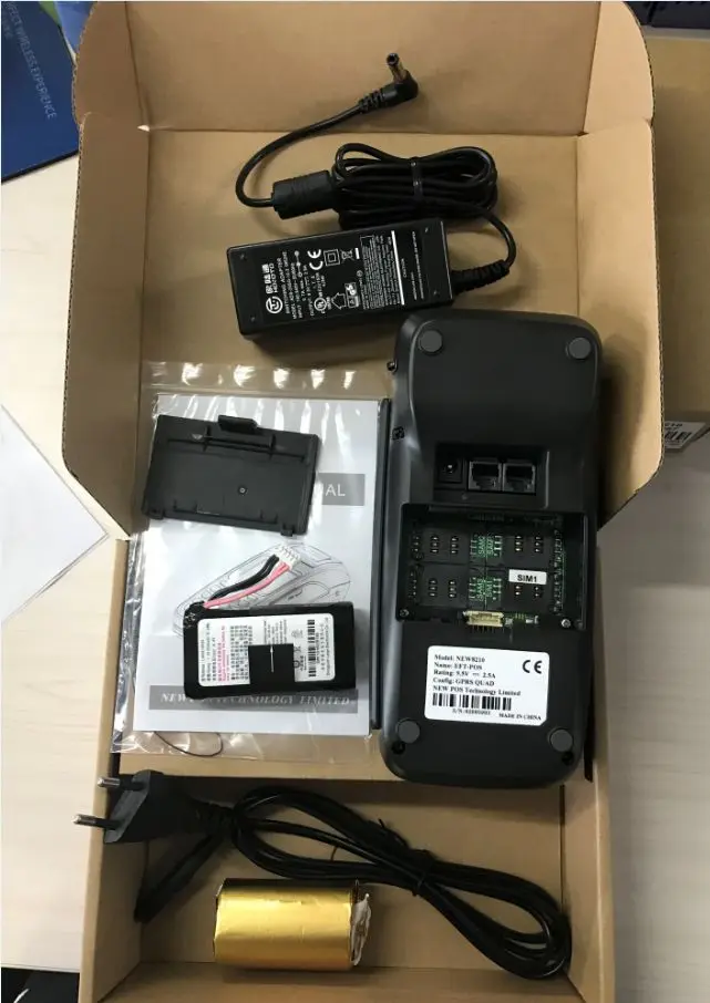 2.8 Inch Touch Screen POS Terminal,Wireless Payment Terminal with NFC Reader and LAN and WIFI and 3G WCDMA900/2100 NEW8210