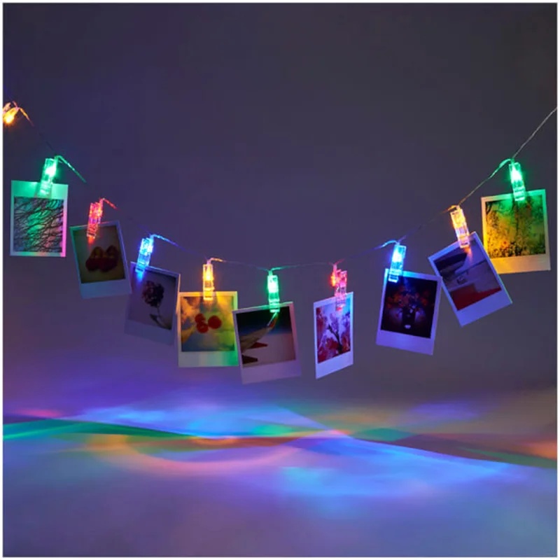 Декоративная светодиодная гирлянда с прищепками для фотографий|lights for wedding|fairy