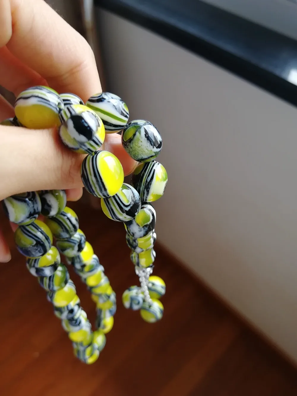 Имитация янтарного цвета полимерного материала мусульманский тасбих Арабский