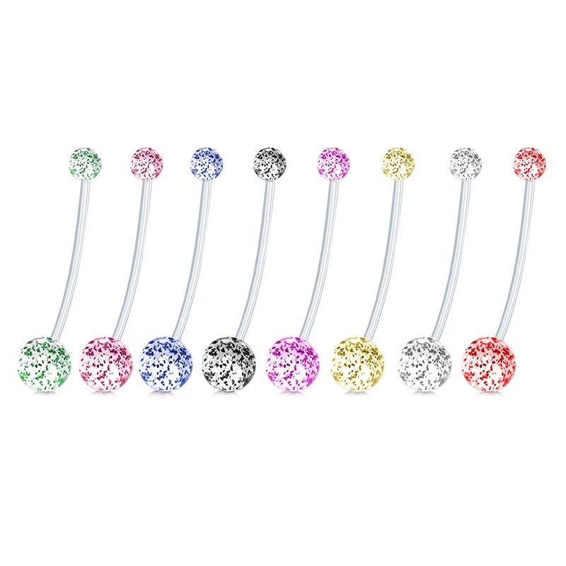 Acrylic Flexible Navel Belly Button Pregnant Maternity Barbell Ring Body Jewelry TT@88 | Украшения и аксессуары