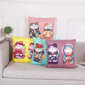 Милый чехол в японском стиле с изображением животных карпа рыбы Счастливого кота