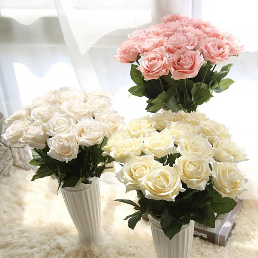 Искусственные цветы сделай сам для свадебного украшения стола товары из пены