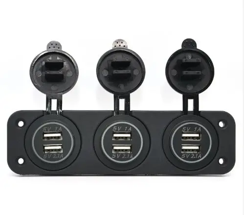 DIY 6-портовое USB зарядное устройство с двумя разъемами 5 В/3 1 А розетка-адаптер для