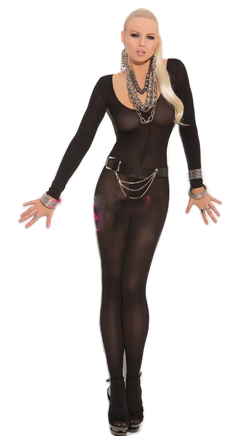 Прозрачные эротические колготки унисекс большие размеры с открытым шаговым швом