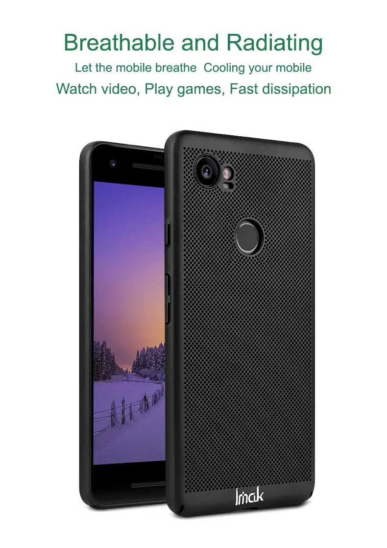 Чехол IMAK JAZZ Mesh для Google Pixel2 Pixel2 XL Pixel 2 xl Чехол защита экрана быстрое рассеивание отпечатков пальцев анти-масло