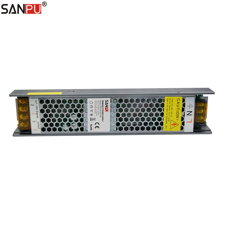 SANPU Dimmable источник питания 24 в 100 Вт 4A Triac 0 10 В 2в1 Диммируемый светодиодный драйвер