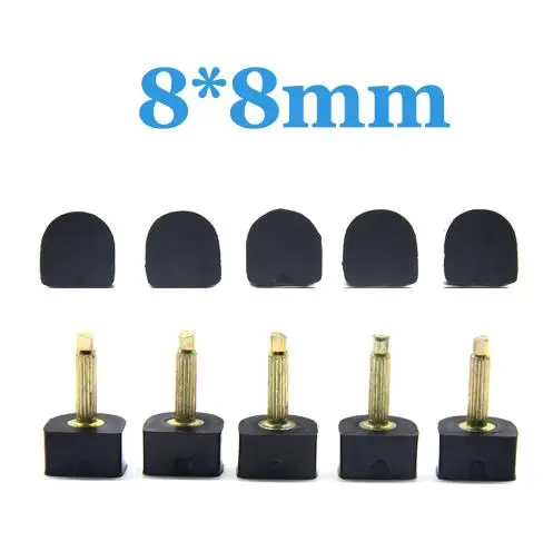 Black-8mm 10 шт., женские протекторы на высоком каблуке, обувь на нескользящей шпильке, сменные накладки для ремонта, женские аксессуары для ухода за обувью - Цвет: Black-8mm