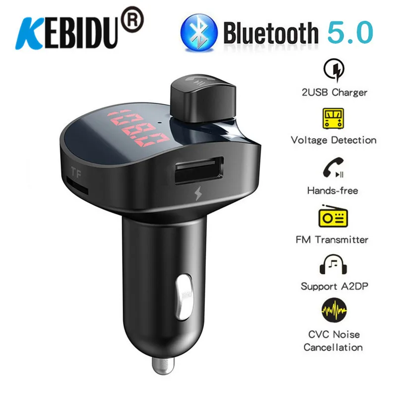 Автомобильное зарядное устройство 3 1 А FM трансмиттер Bluetooth 4 2 автомобильный