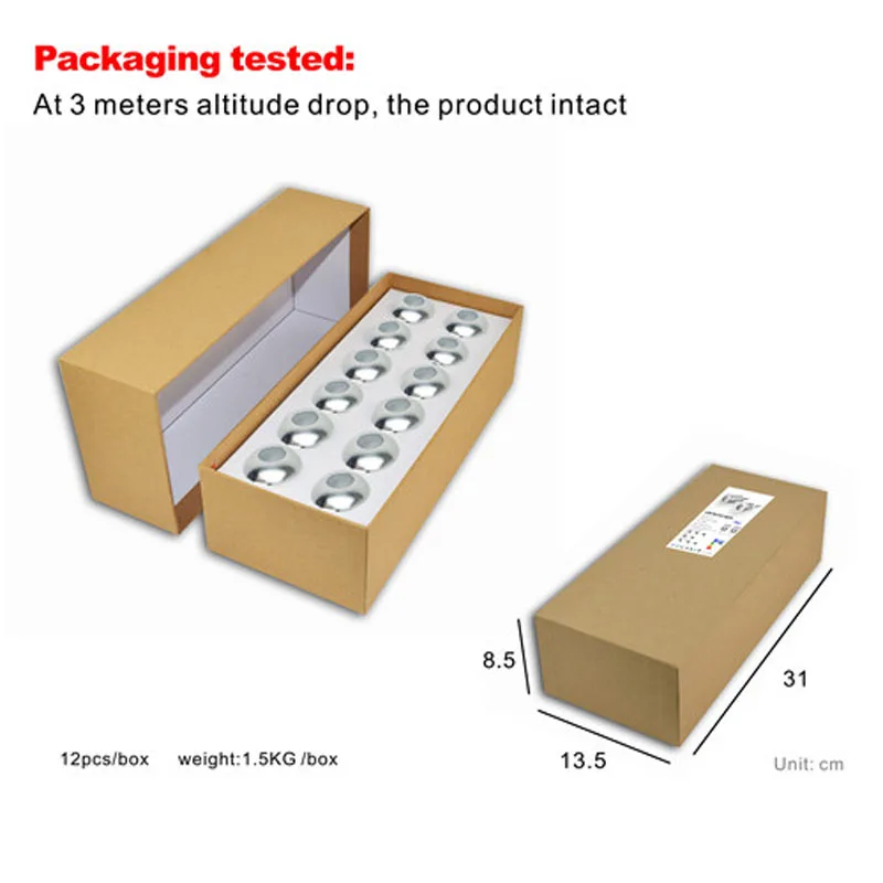 Встраиваемый настенный светодиодный мини-светильник 12 шт./лот 1 Вт для террасы