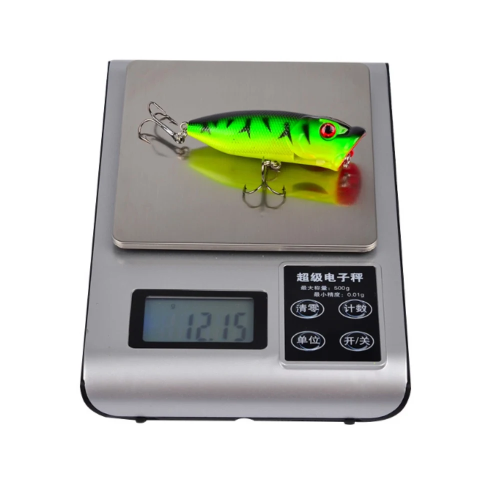 1pcs/lot 6.5cm 12g Popper Fishing Lure isca artificial fishing bait Crankbait Wobblers 6# high carbon steel hook tackle | Спорт и