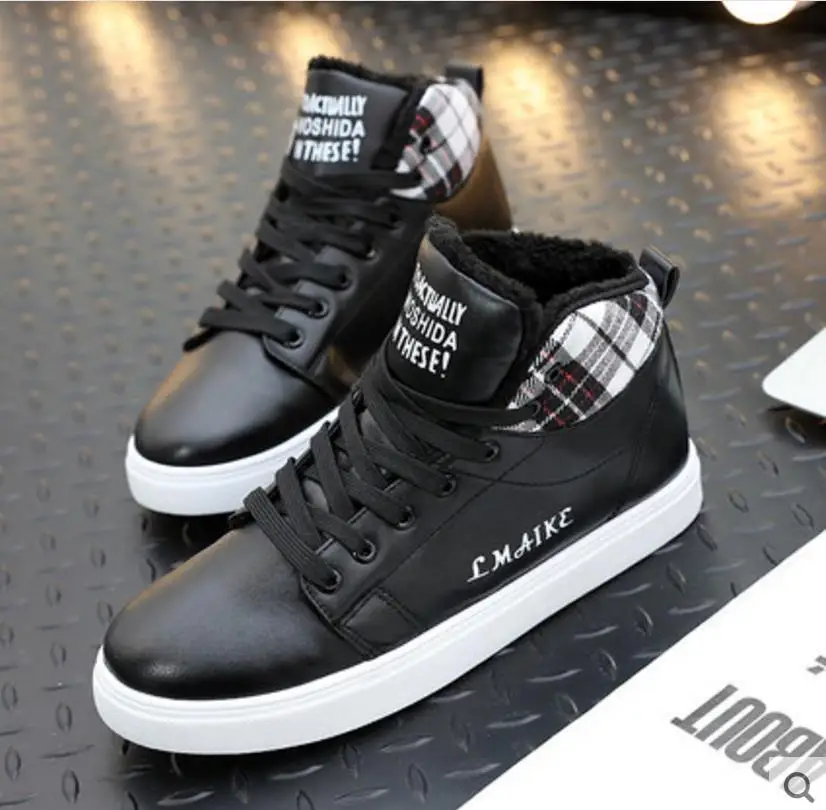 Очень теплые зимние мужские ботинки Высококачественные осенние Мужская