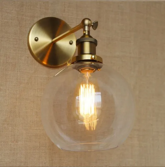 Настенный винтажный настенный светильник 60 Вт из латуни|vintage wall light|wall lightedison sconce |