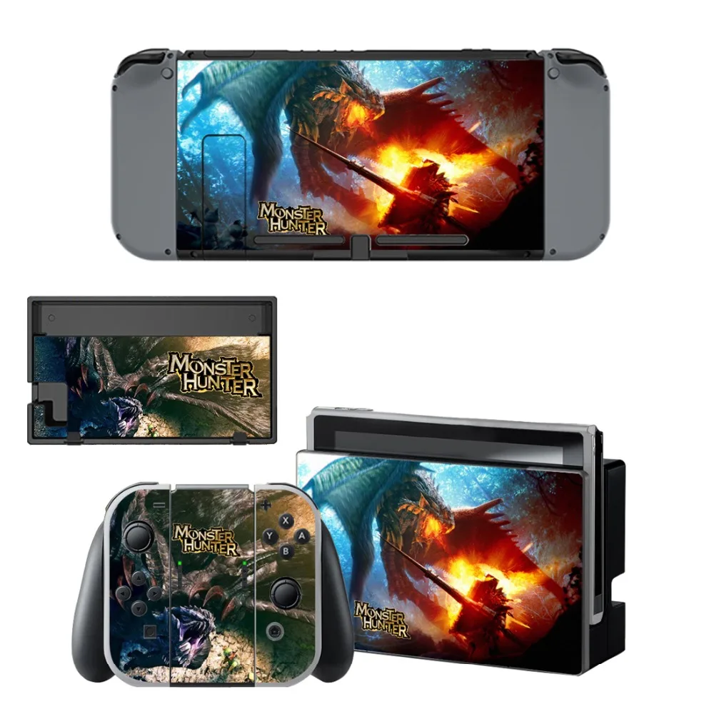 Наклейка охотника монстра виниловая Защитная пленка для Nintendo Switch NS консоль +