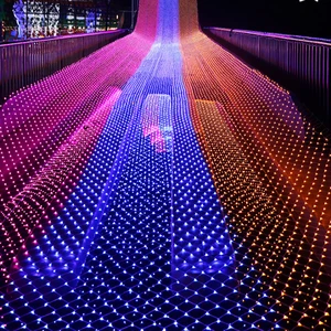 1x10 м 480 светодиодов, 8 режимов, 220 В, сетчатый светодиодный струнный светильник, Рождественское украшение, Новогодняя свадьба, церемония, водонепроницаемый