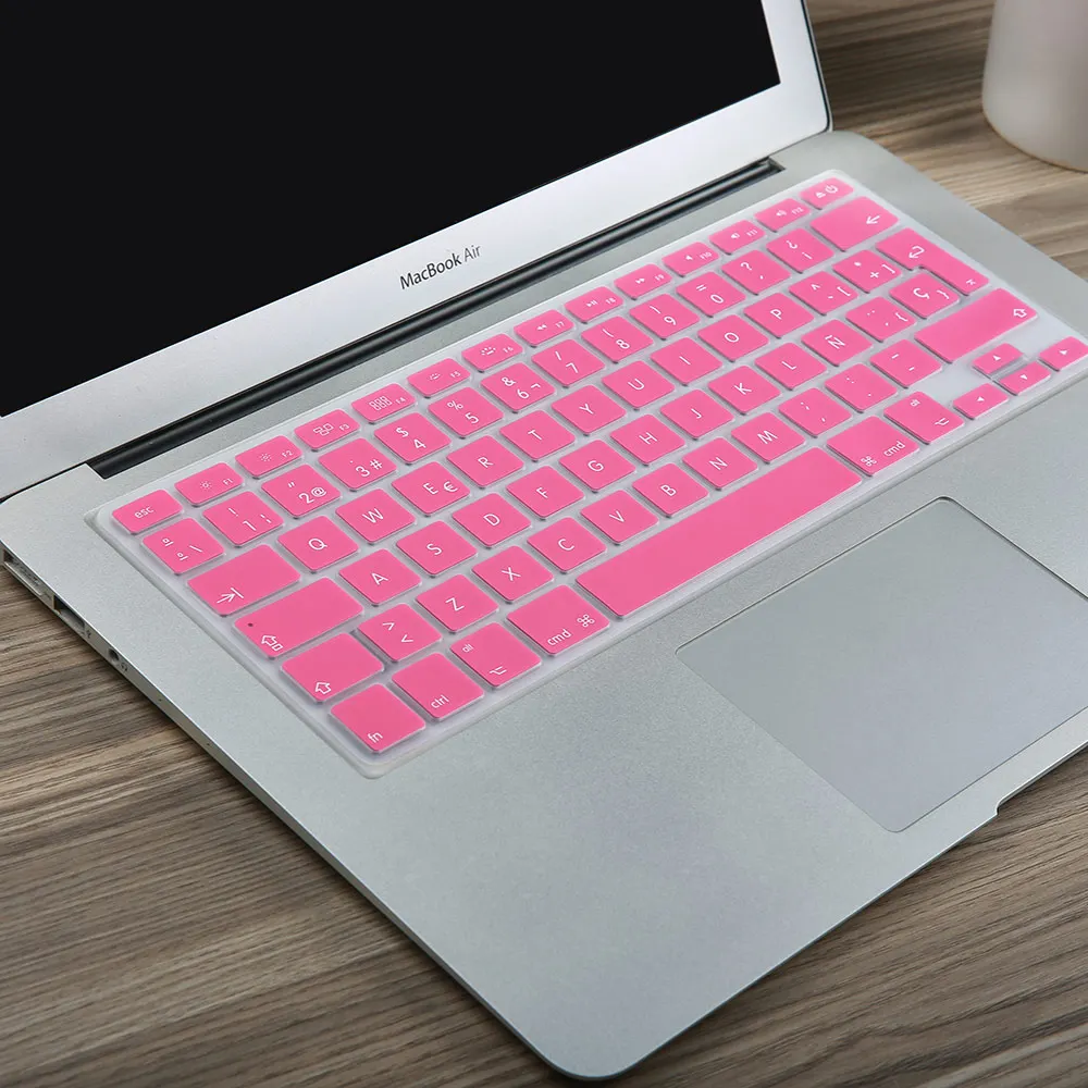 Клавиатура с испанской раскладкой для Air 13 Retina 15 Pro 17 imac A1314|macbook keyboard cover|macbook casekeyboard