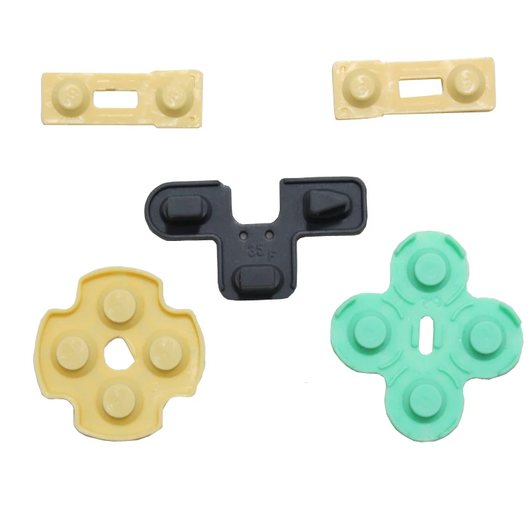 

OSTENT 10 x Conductive Rubber Contact Pad Button D-Pad for Sony PS2 Controller