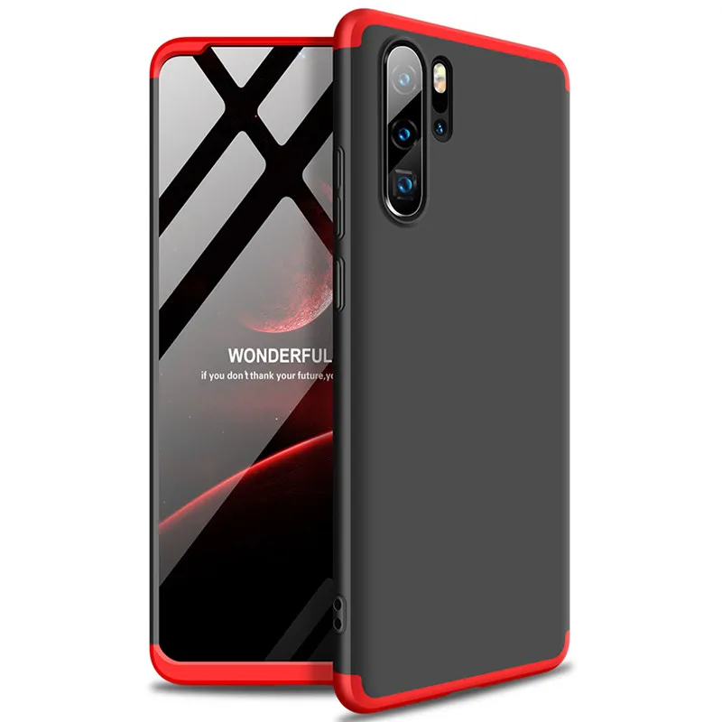 For Huawei P30 Pro phone case PC hard Matte 360 3 in 1 Slim Shockproof Back cover Lite Protector silicone Case |