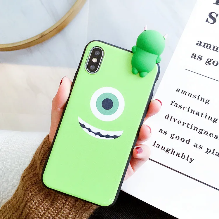Чехол SAM S10 3D с монстрами милый силиконовый чехол для телефона Samsung Galaxy S6 S7 S8 S9 S10plus