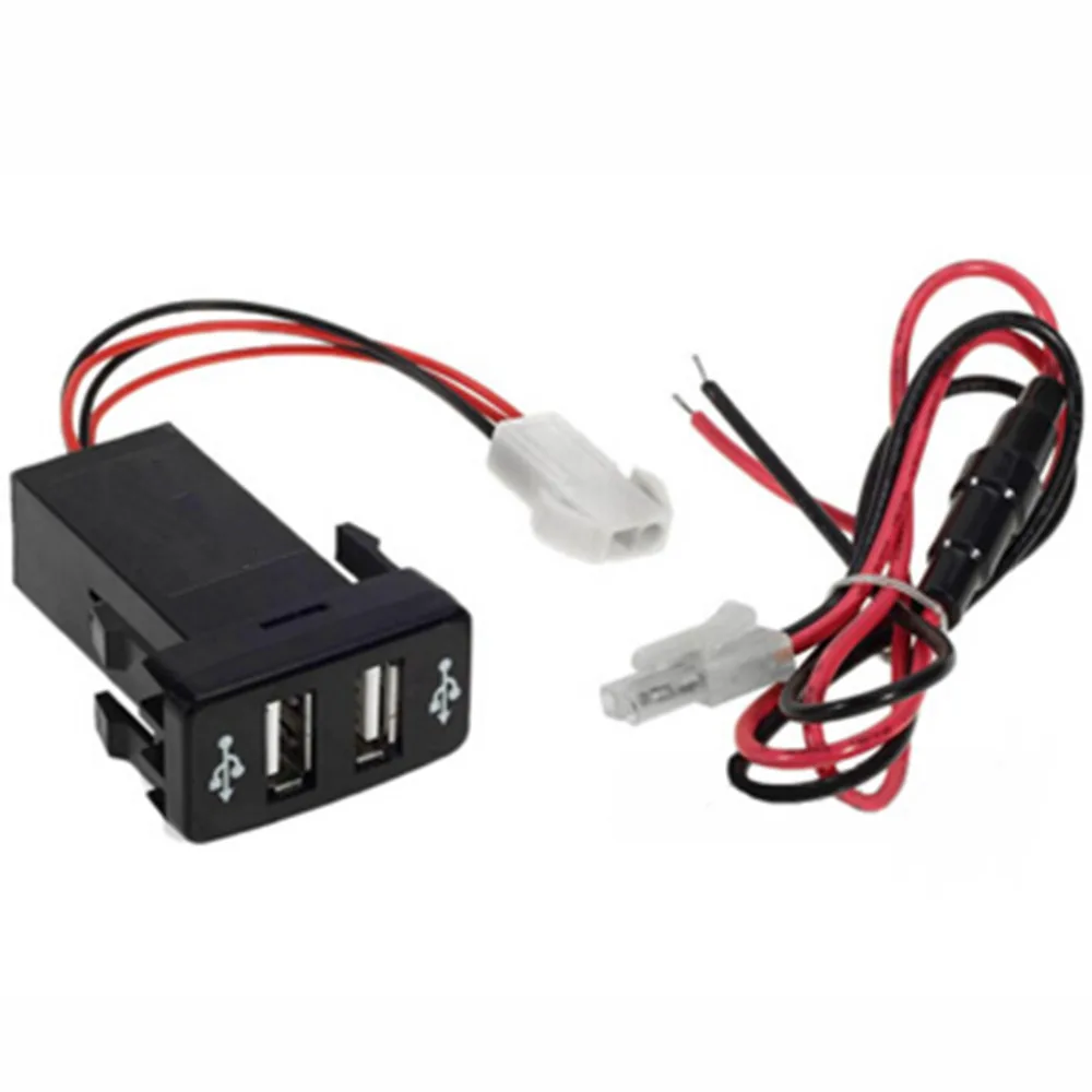 Автомобильное зарядное устройство с двумя USB портами 2 1 А|cars cars|car dvr dualcar audio usb input |