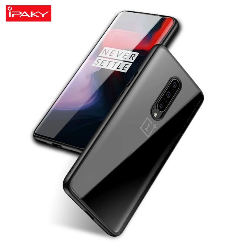 Чехол для OnePlus 7 IPAKY Pro Прозрачный ударопрочный чехол из ТПУ и поликарбоната