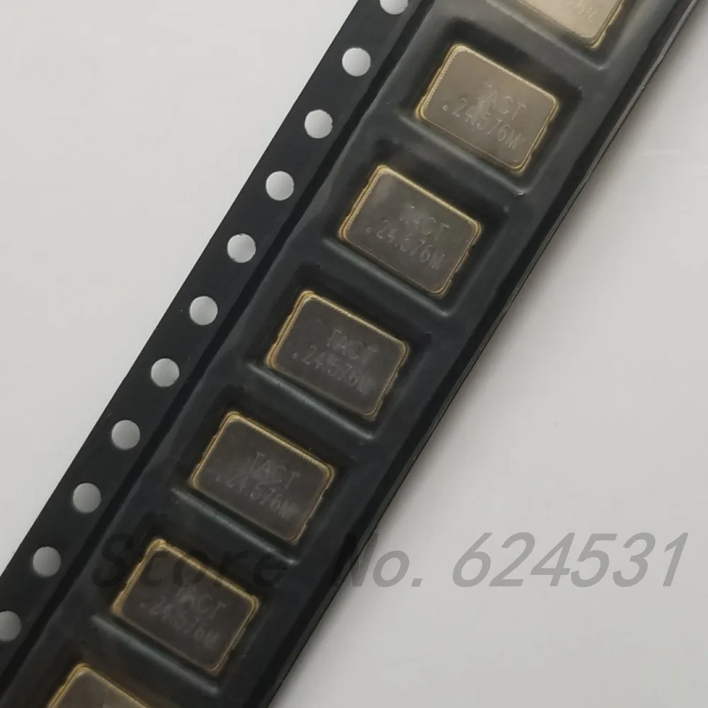 10 шт. Кристальные вибрирующие часы OSC 5070 5*7 24 576 МГц м | Электронные компоненты и