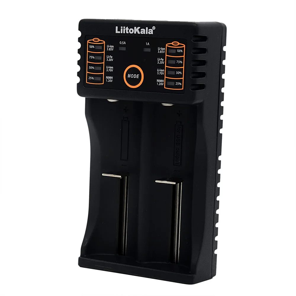 Lii-202 LiitoKala Carregador DE Bateria Inteligente com Funcao DE Banco DE Potencia USB para Ni-MH Bateria DE I
