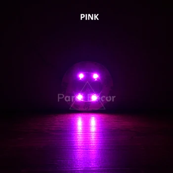 Pink 7 цветов Светодиодная наклейка для бутылок мигающая мини бутылка светящиеся наклейки разноцветный светодиодный мигающий подстаканник 1 шт./лот - Цвет: Pink