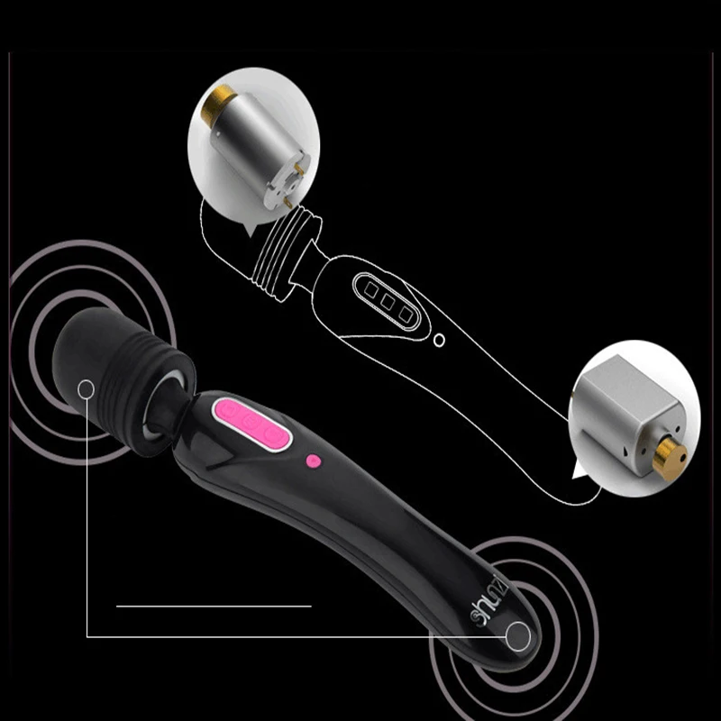 1 шт. женская мастурбация Двойные головки AV бар зарядный вибратор Вагинальный