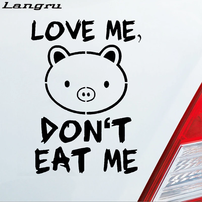 Автомобильные виниловые наклейки и Langru Autoaufkleber Love Me Swiss in Vegetarier для веганов Jdm |