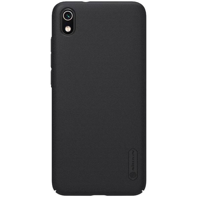 Чехол для xiaomi redmi 7A чехол для xiaomi redmi 7a NILLKIN Супер Матовый Щит Матовая жесткая задняя крышка из ПК чехол - Цвет: Черный