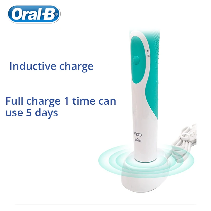 Oral B электрическая зубная щетка 2D чистая вращающаяся перезаряжаемая для зубов