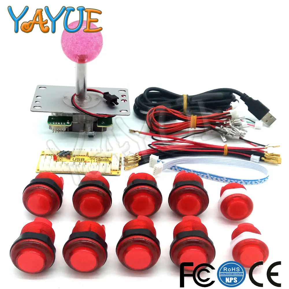 Аркадный набор 2 игрока Jamma MAME части игровой консоли DIY с светодиодный джойстик 5Pin