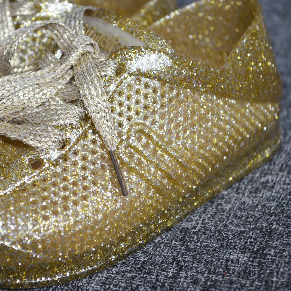 Летняя обувь детские сандалии для девочек прозрачная с кристаллами детей милые