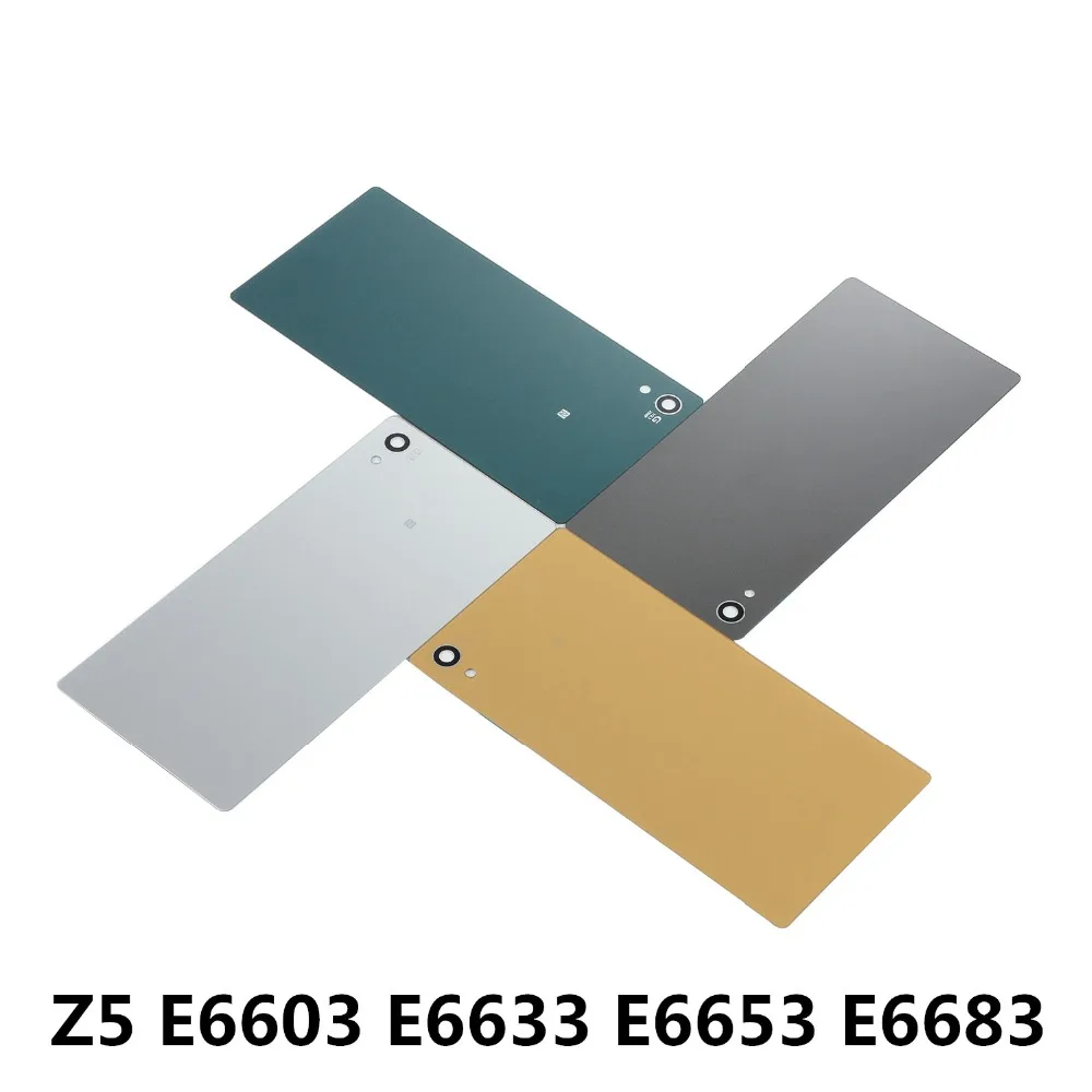 

Чехол для Sony Xperia Z5 E6603 E6633 E6653 E6683 задняя крышка корпуса Z5 5,2 дюймов Задняя стеклянная крышка батареи + Водонепроницаемая наклейка + NFC