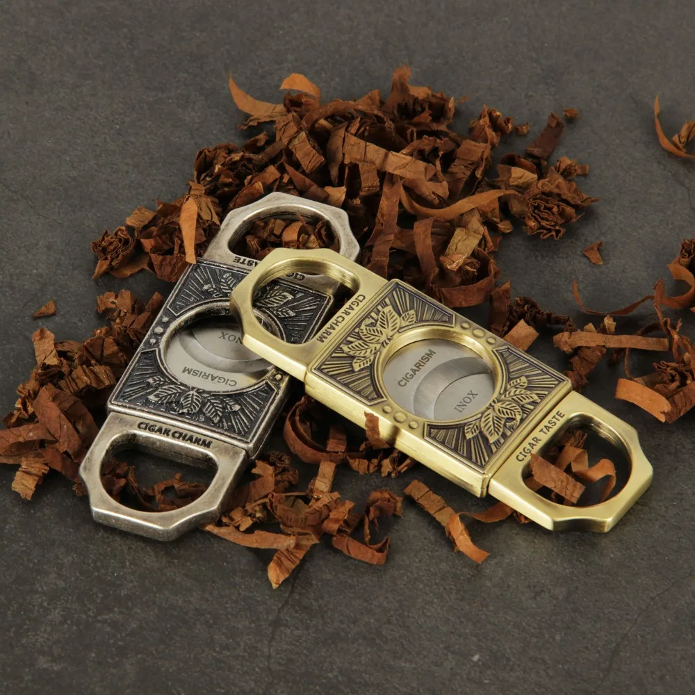 CIGARISM Высококачественный винтажный медный Цинк сплав сигары перфорирующий Резак