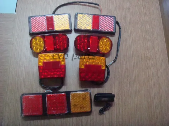 Задние светодиодсветодиодный фонари пара лодочных прицепов водонепроницаемые