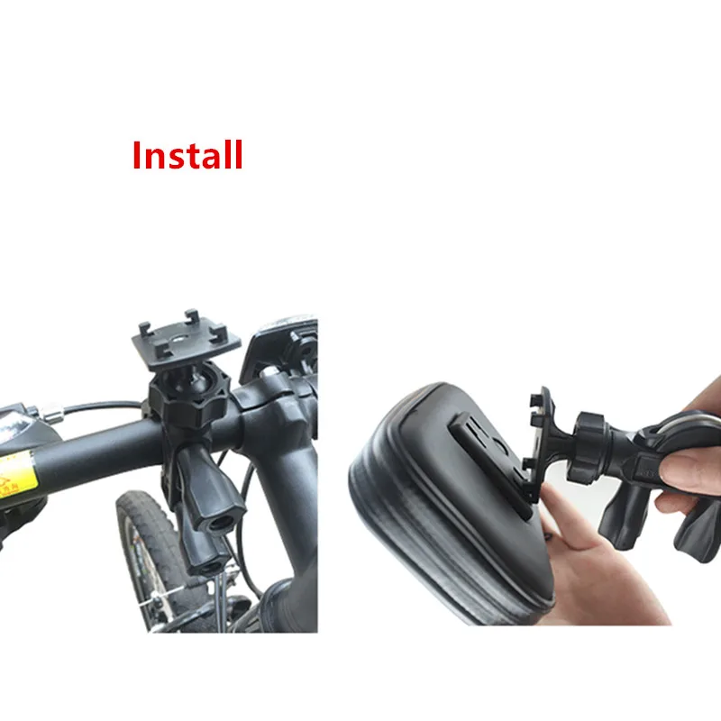 motorcycle phone holder cases support mobile moto bicycle stand for iphonehuaweixiaomisamsung smartphones shockproof bag free global shipping