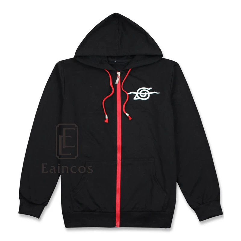 Anime Naruto Akatsuki/Uchiha Itachi Cosplay Costume Jacket Jackets Black Thin Hooded Coat Casual Fashion Sweatshirts | Тематическая