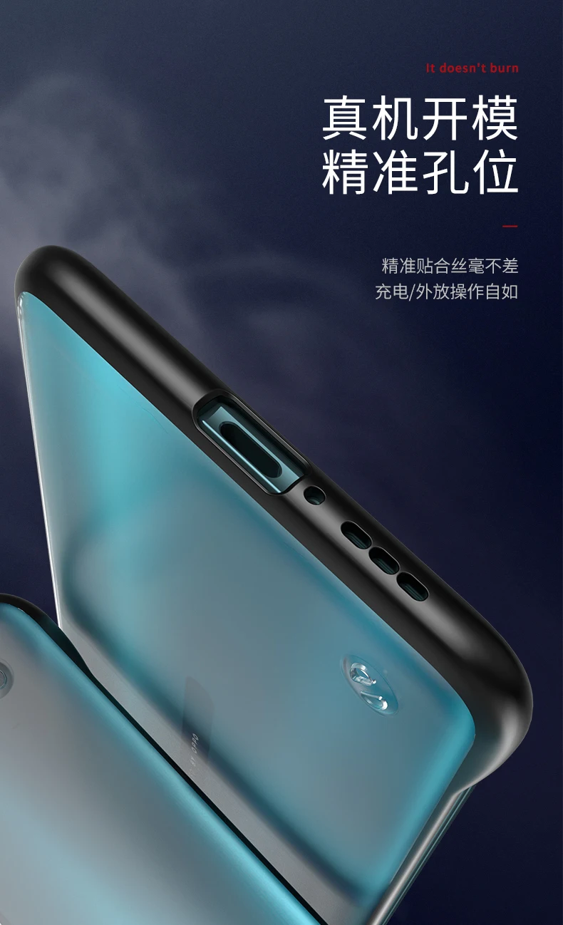Для OPPO Reno 10x zoom чехол жесткий матовый прозрачный тонкий с кольцом защитный чехол на заднюю панель для OPPO Reno телефонный корпус