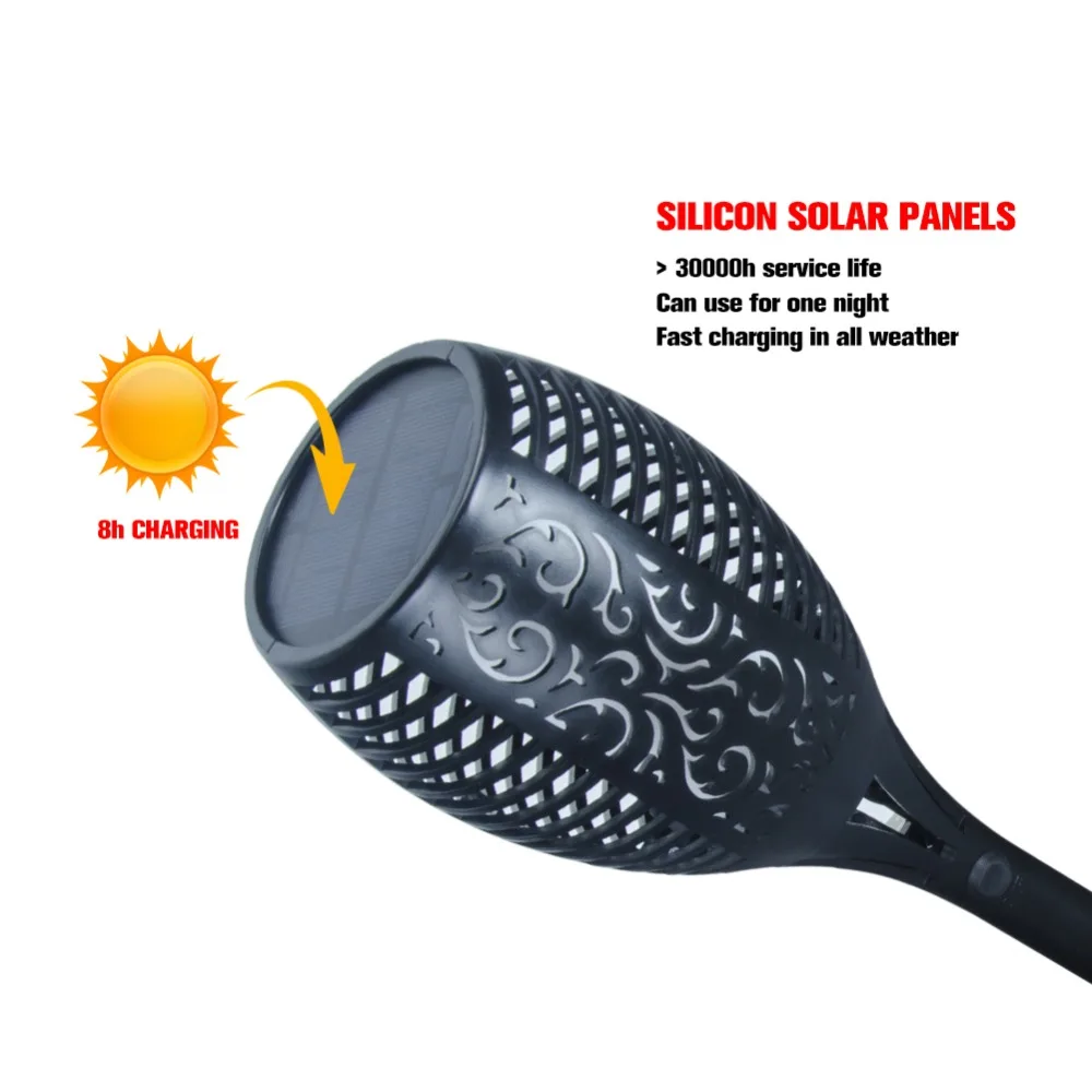 Светодиодная уличная лампа Foxanon на солнечной батарее водонепроницаемый садовый