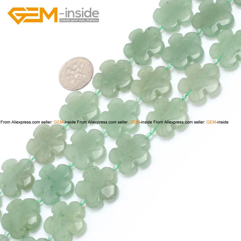 Gem-inside 20 мм натуральный цветок розы Плюмерия камень бусины для изготовления ювелирных изделий браслет ожерелье DIY Ювелирный материал на выбор